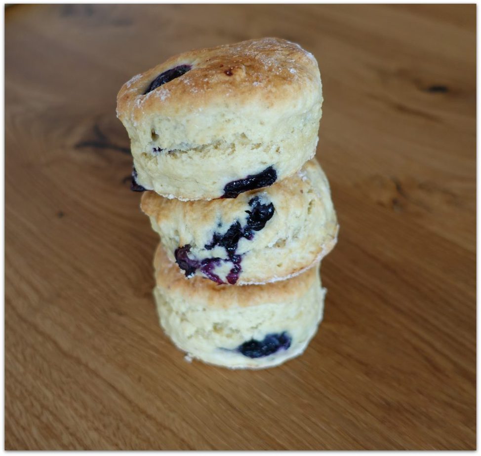 Rauf auf&amp;#39;n Sattel - Heidelbeer Scones - Cupcake Hexerl